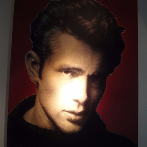 'James Dean' (2) by Steve Kaufman (limited edition 21-100), purchased 26-02-99, The Coca Cola Store, Las Vegas